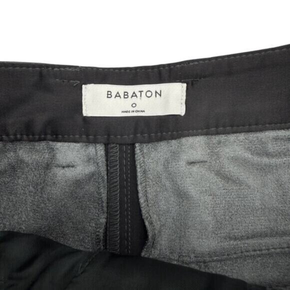 Aritzia Babaton Green Vegan Leather Wide Leg Crop Coney Pant Size 0 - Picture 5 of 7